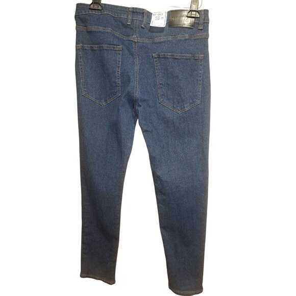 Lot of 3 Mens Jeans 36 Black/Blue/Burgundy Skinny Stretch Pants - Picture 12 of 12